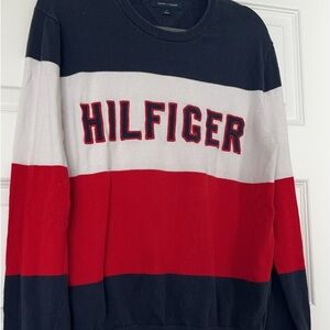 Tommy Hilfiger Colorblock Sweater - Red, White, and Black